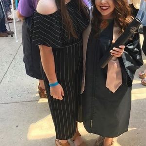 rue 21 cropped pant romper (capri)